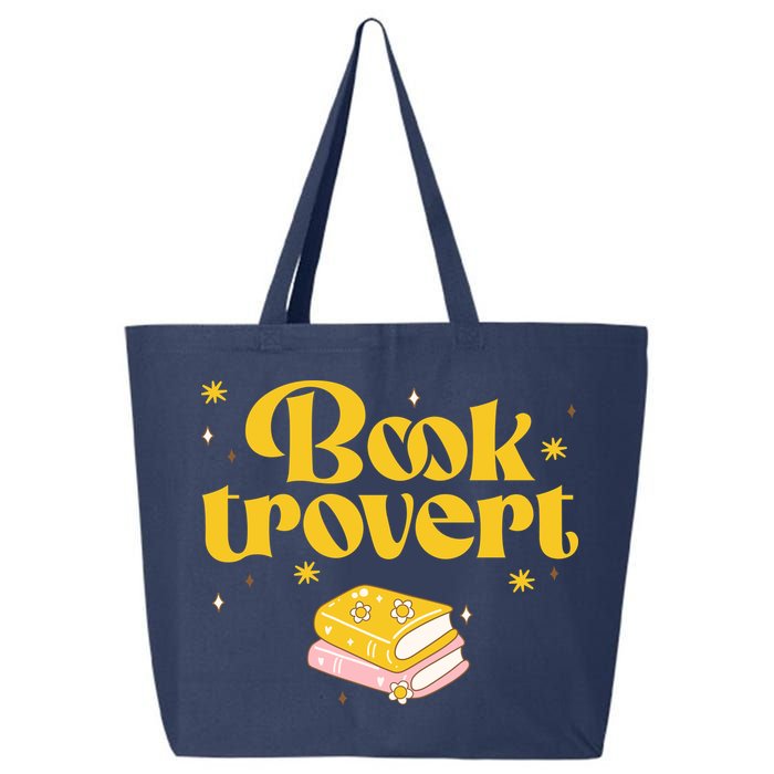 Booktrovert Funny Book Lover Reading 25L Jumbo Tote