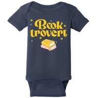 Booktrovert Funny Book Lover Reading Baby Bodysuit
