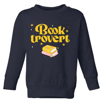 Booktrovert Funny Book Lover Reading Toddler Sweatshirt