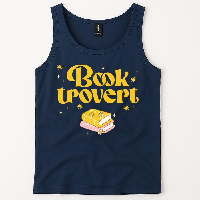 Booktrovert Funny Book Lover Reading Tank Top