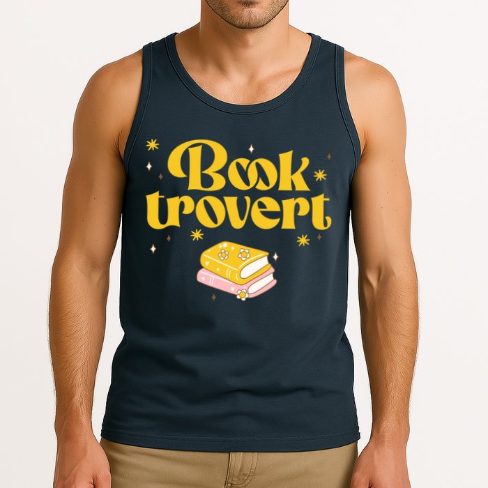 Booktrovert Funny Book Lover Reading Tank Top
