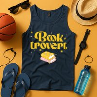 Booktrovert Funny Book Lover Reading Tank Top