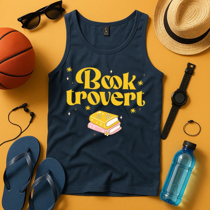 Booktrovert Funny Book Lover Reading Tank Top