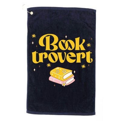 Booktrovert Funny Book Lover Reading Golf Towel