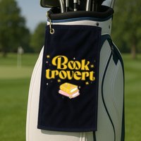 Booktrovert Funny Book Lover Reading Golf Towel