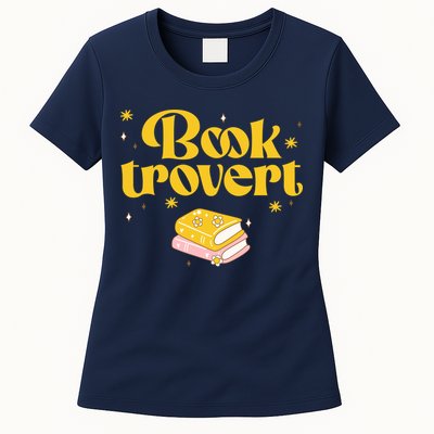 Booktrovert Funny Book Lover Reading Womens T-Shirt