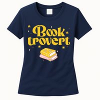 Booktrovert Funny Book Lover Reading Womens T-Shirt