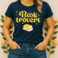 Booktrovert Funny Book Lover Reading Womens T-Shirt