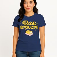Booktrovert Funny Book Lover Reading Womens T-Shirt