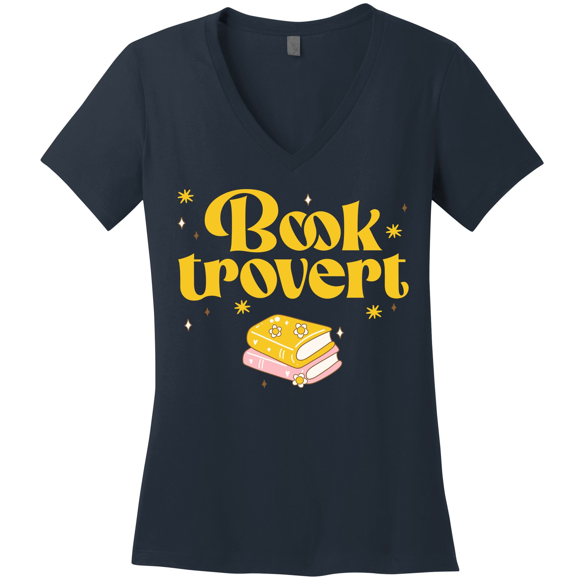 Booktrovert Funny Book Lover Reading Women's V-Neck T-Shirt