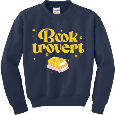 Booktrovert Funny Book Lover Reading Kids Sweatshirt