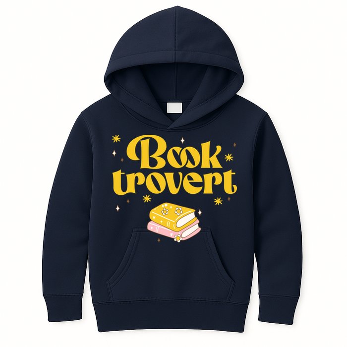 Booktrovert Funny Book Lover Reading Kids Hoodie