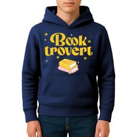 Booktrovert Funny Book Lover Reading Kids Hoodie