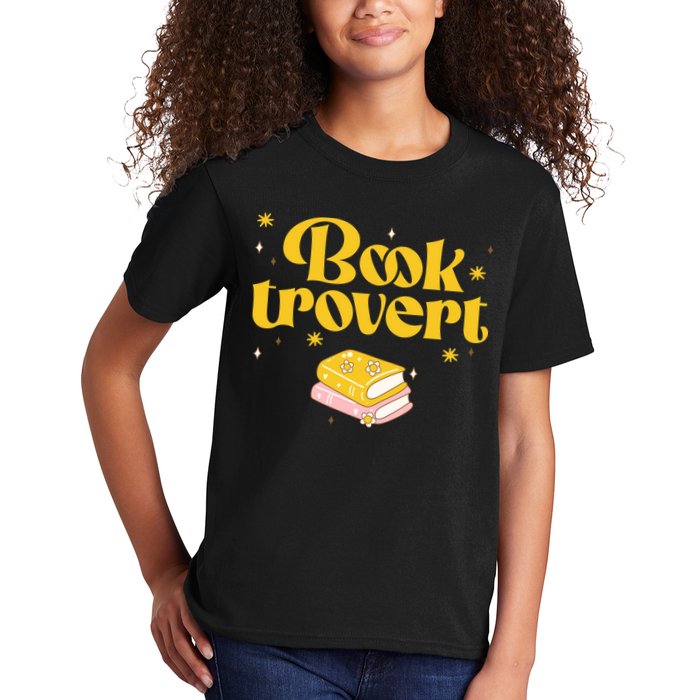Booktrovert Funny Book Lover Reading Kids T-Shirt