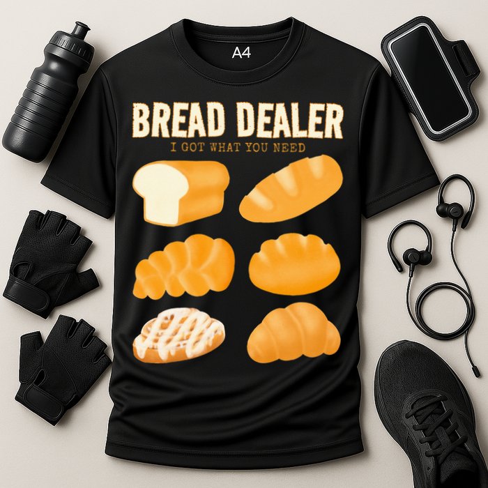 Bakery Funny Bread Baker Bread Dealer Making Dough Baking Cooling Performance Crew T-Shirt
