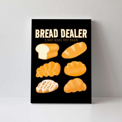 Bakery Funny Bread Baker Bread Dealer Making Dough Baking Canvas