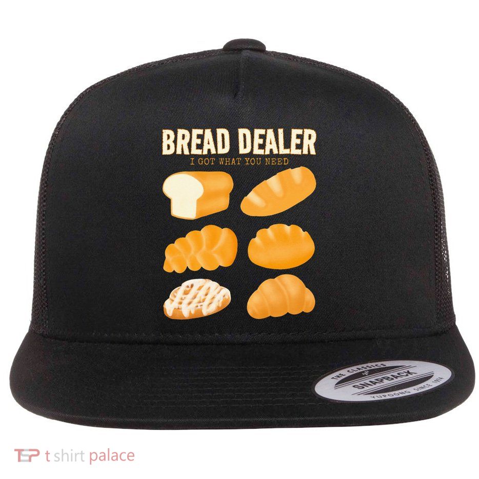 Bakery Funny Bread Baker Bread Dealer Making Dough Baking Flatbill Hat