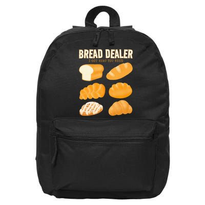 Bakery Funny Bread Baker Bread Dealer Making Dough Baking 16 in Basic Backpack