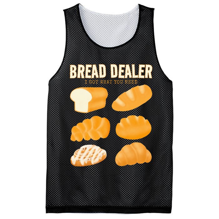 Bakery Funny Bread Baker Bread Dealer Making Dough Baking Mesh Reversible Basketball Jersey Tank