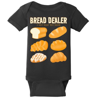 Bakery Funny Bread Baker Bread Dealer Making Dough Baking Baby Bodysuit