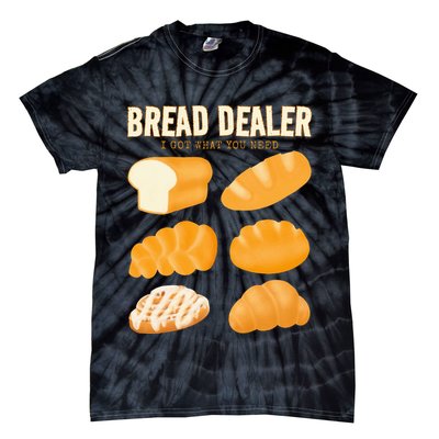 Bakery Funny Bread Baker Bread Dealer Making Dough Baking Tie-Dye T-Shirt