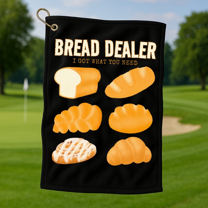 Bakery Funny Bread Baker Bread Dealer Making Dough Baking Golf Towel