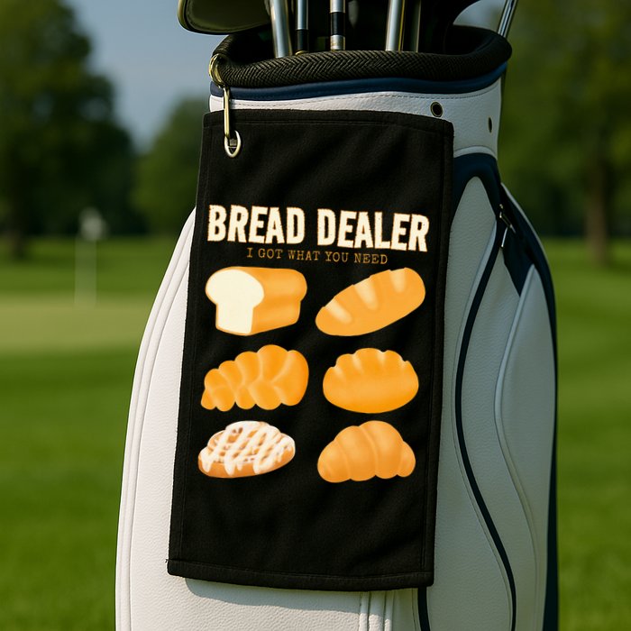 Bakery Funny Bread Baker Bread Dealer Making Dough Baking Golf Towel