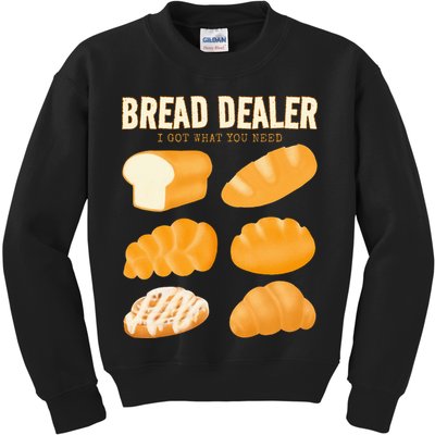 Bakery Funny Bread Baker Bread Dealer Making Dough Baking Kids Sweatshirt