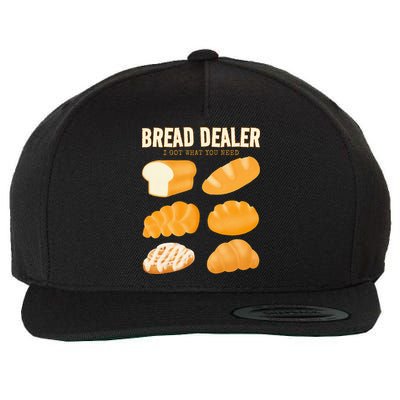 Bakery Funny Bread Baker Bread Dealer Making Dough Baking Wool Snapback Cap