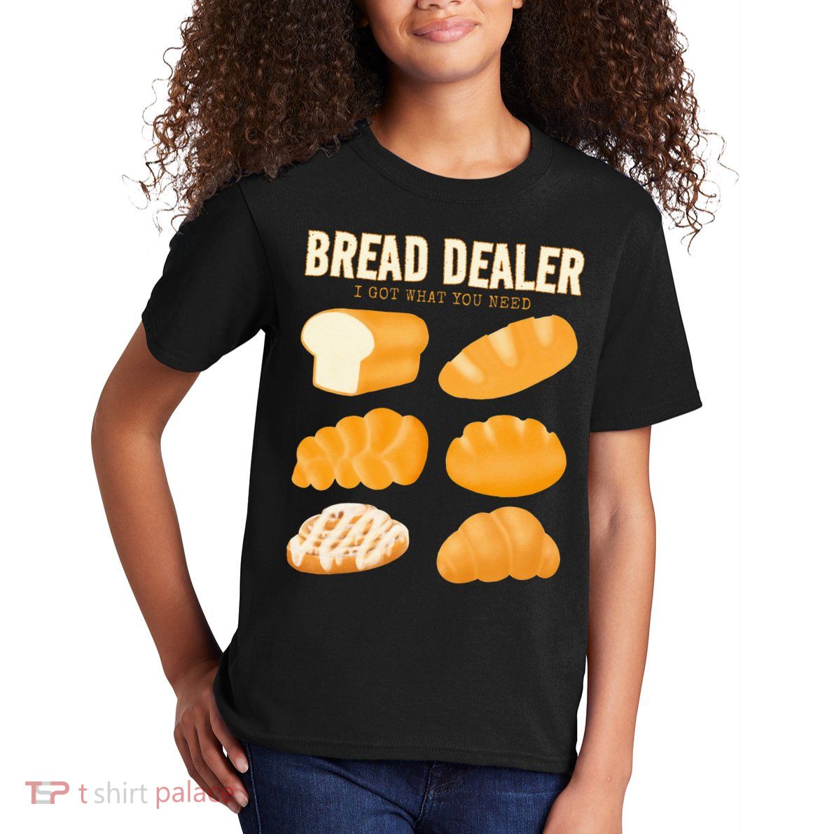 Bakery Funny Bread Baker Bread Dealer Making Dough Baking Kids T-Shirt
