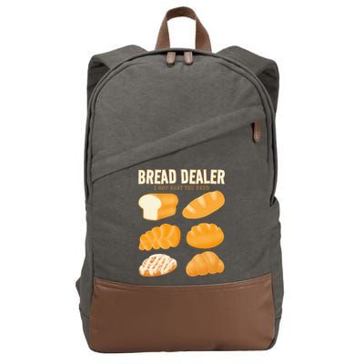 Bakery Funny Bread Baker Bread Dealer Making Dough Baking Cotton Canvas Backpack