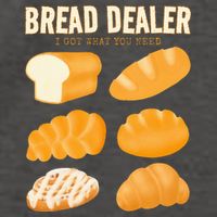 Bakery Funny Bread Baker Bread Dealer Making Dough Baking Vector Backpack
