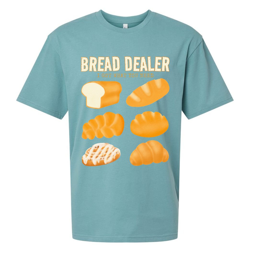 Bakery Funny Bread Baker Bread Dealer Making Dough Baking Sueded Cloud Jersey T-Shirt