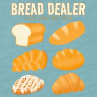 Bakery Funny Bread Baker Bread Dealer Making Dough Baking Sueded Cloud Jersey T-Shirt