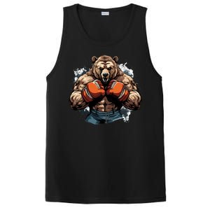 Boxing Fighter Bear Boxer Champ Mixed Martial Arts Gift PosiCharge Competitor Tank