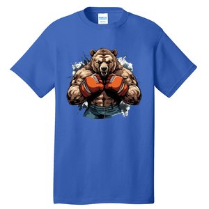 Boxing Fighter Bear Boxer Champ Mixed Martial Arts Gift Tall T-Shirt