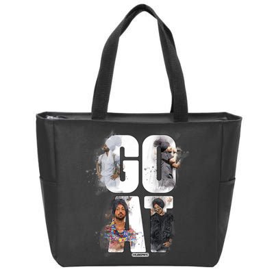 Bangladesh Flag Cricket 2024 Fans Playerdiljit Dosanjh G.O.A.T Coach Bangladeshi Zip Tote Bag