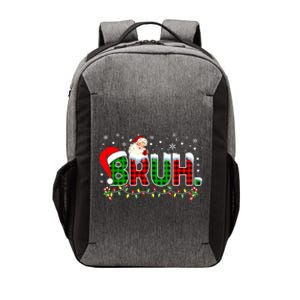 Bruh Funny Christmas Red Green Plaid Teens Xmas Pajamas Vector Backpack