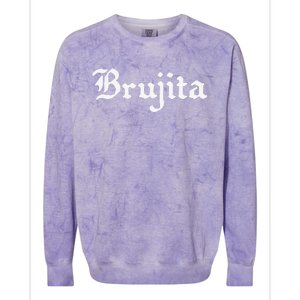 Brujita Funny Cute Mexican Witch Dear Goth Friend Love Colorblast Crewneck Sweatshirt