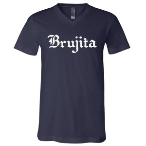 Brujita Funny Cute Mexican Witch Dear Goth Friend Love V-Neck T-Shirt