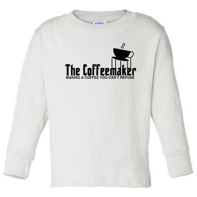 Barista Funny Coffeemaker Gift Best Barista Toddler Long Sleeve Shirt