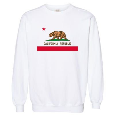 Bear Flag. California Republic State Flag Of California Garment-Dyed Sweatshirt