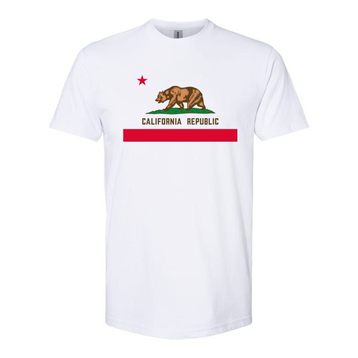 Bear Flag. California Republic State Flag Of California Softstyle CVC T-Shirt