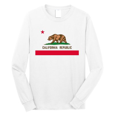 Bear Flag. California Republic State Flag Of California Long Sleeve Shirt