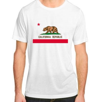 Bear Flag. California Republic State Flag Of California Adult ChromaSoft Performance T-Shirt