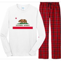 Bear Flag. California Republic State Flag Of California Long Sleeve Pajama Set