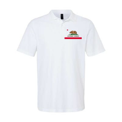 Bear Flag. California Republic State Flag Of California Softstyle Adult Sport Polo