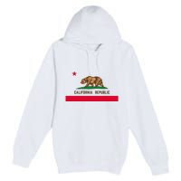 Bear Flag. California Republic State Flag Of California Premium Pullover Hoodie