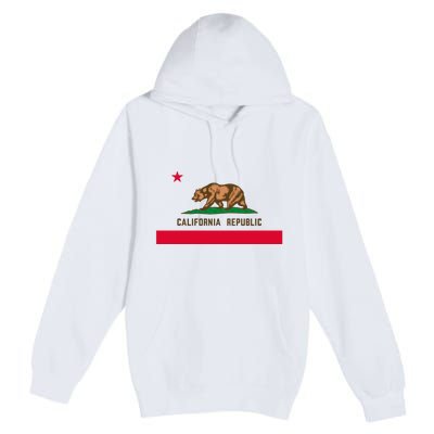 Bear Flag. California Republic State Flag Of California Premium Pullover Hoodie