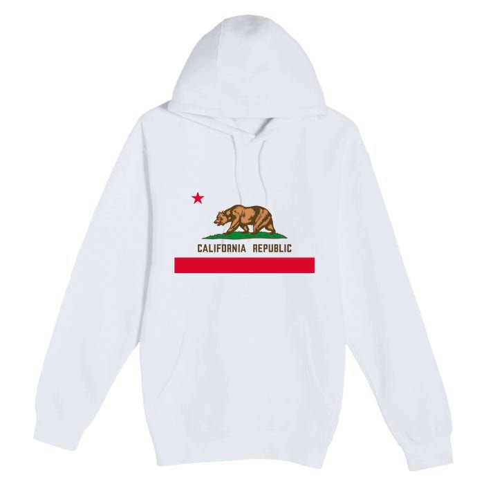 Bear Flag. California Republic State Flag Of California Premium Pullover Hoodie